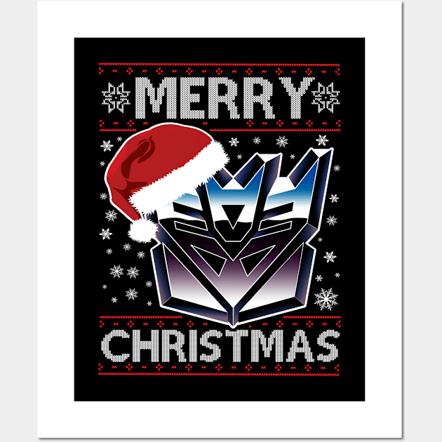 A Decepticon Merry Christmas Transformers Wall Art by Rebus28